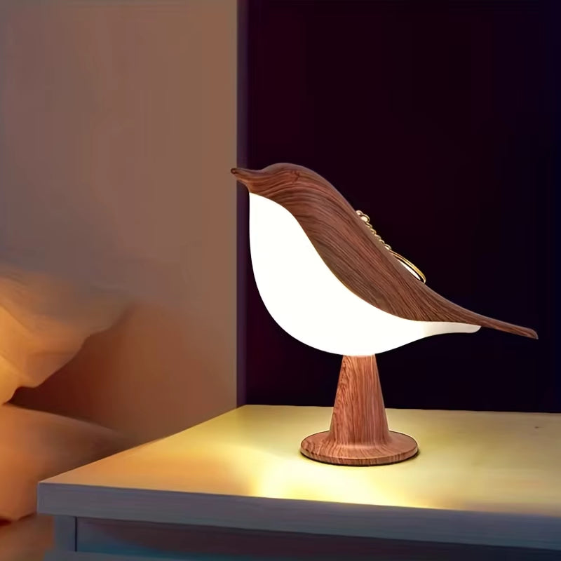  Luz nocturna LED, Interruptor táctil de 3 colores, luz de noche, lámparas de pájaros regulables, protección duradera y duradera, decoraciones cálidas para el hogar